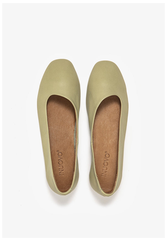 Inuovo Ballerinas Leder Olive