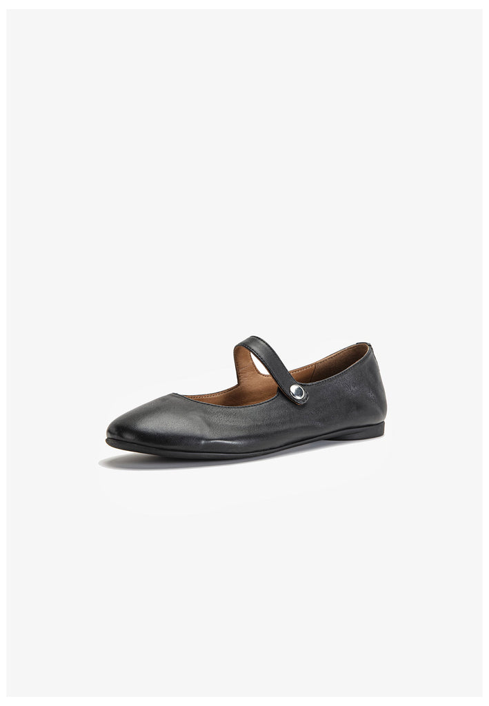 Inuovo Ballerinas Leder Schwarz