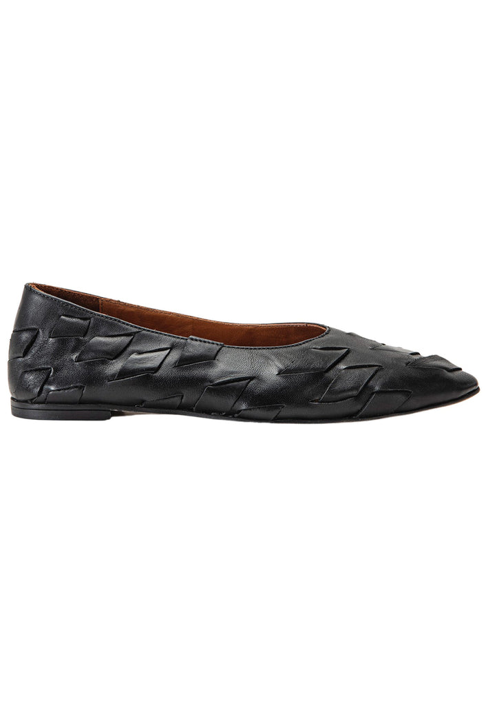 Inuovo Ballerinas Leder Schwarz