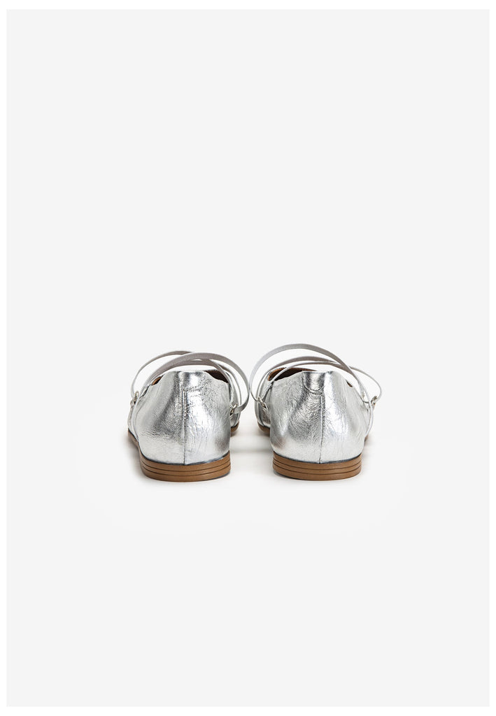 Inuovo Ballerinas Leder Silber