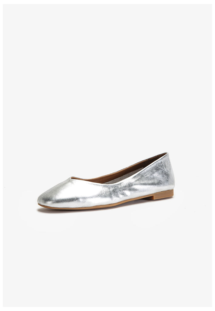 Inuovo Ballerinas Leder Silber