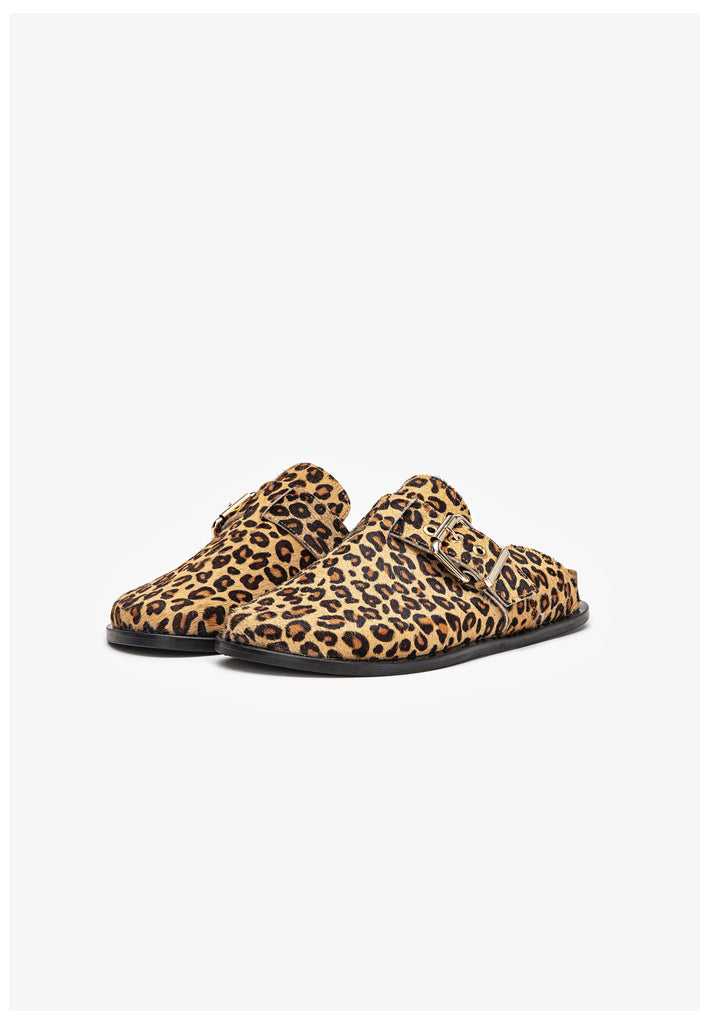 Inuovo Clogs Veloursleder Leopard