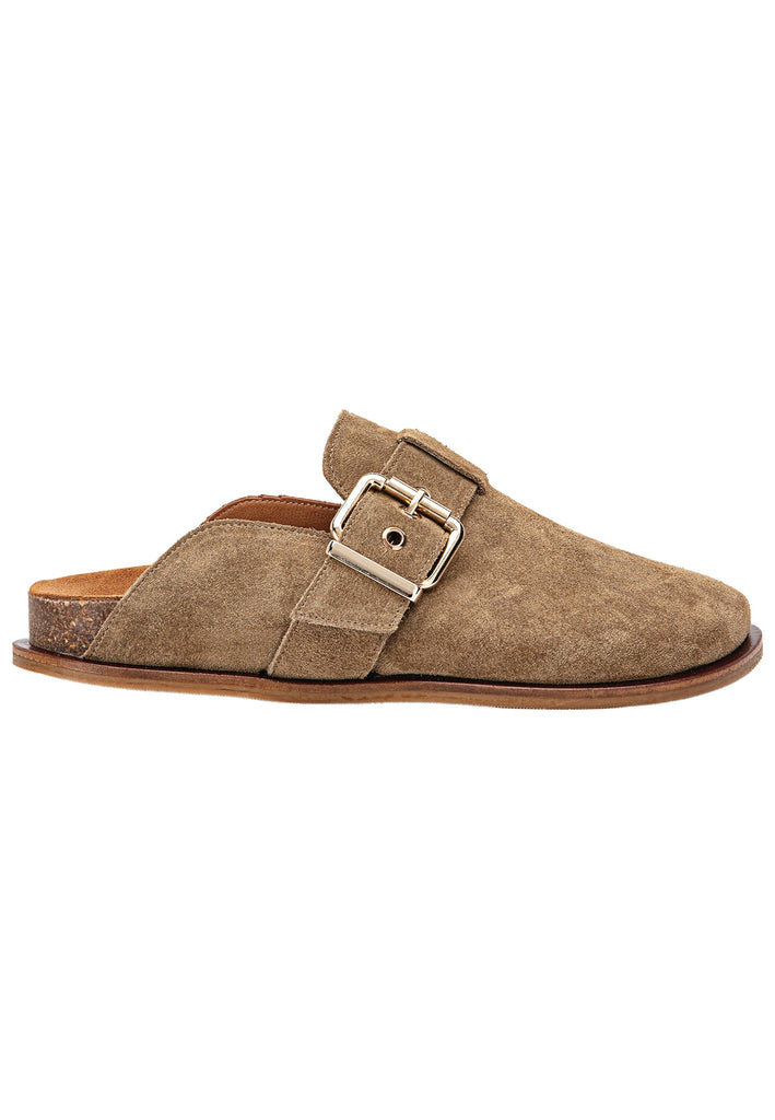 Inuovo Clogs Veloursleder Natur