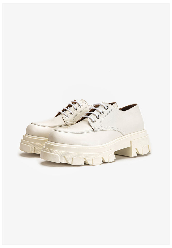 Inuovo Halbschuhe Leder Creme