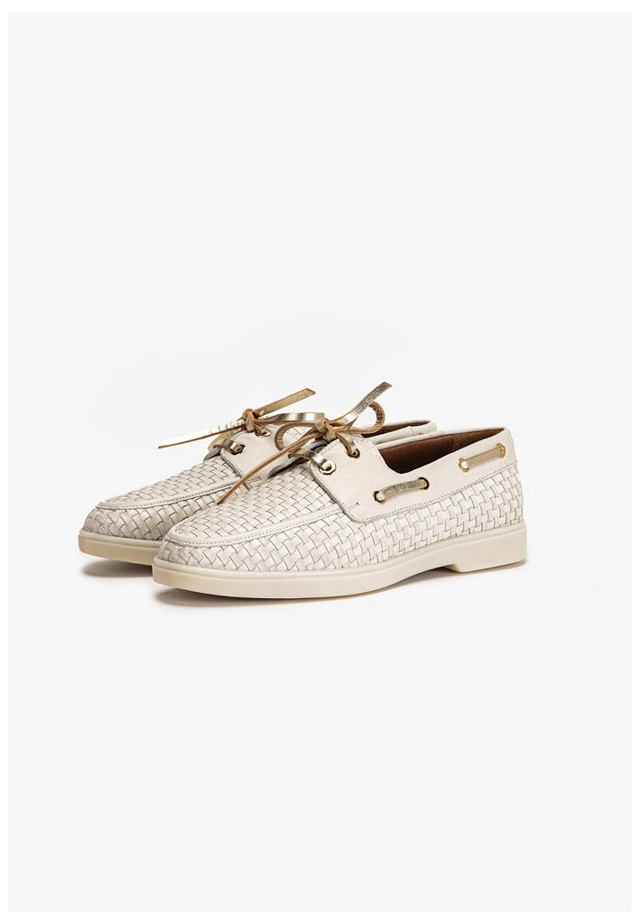 Inuovo Halbschuhe Leder Creme