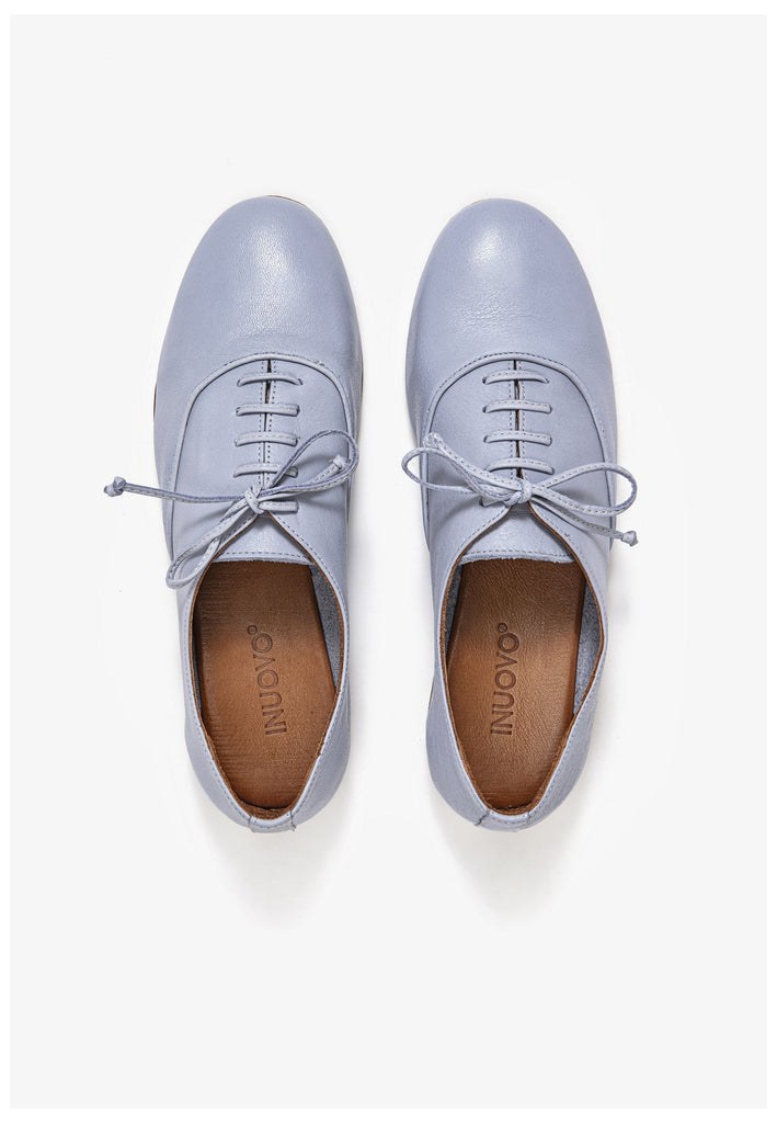 Inuovo Halbschuhe Leder Hellblau