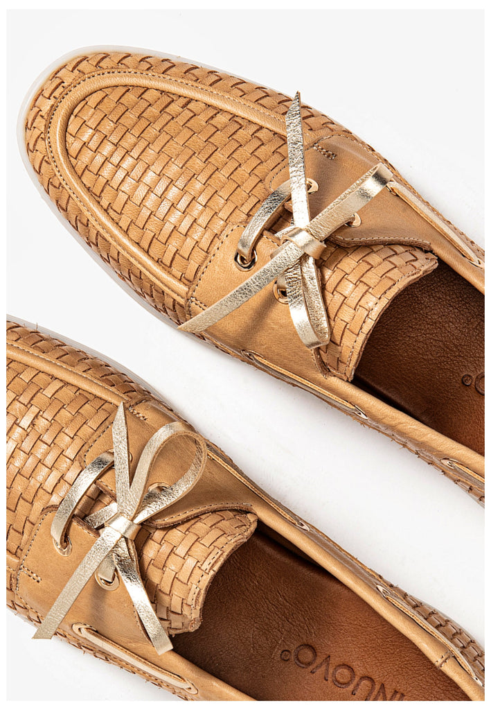 Inuovo Halbschuhe Leder Hellbraun