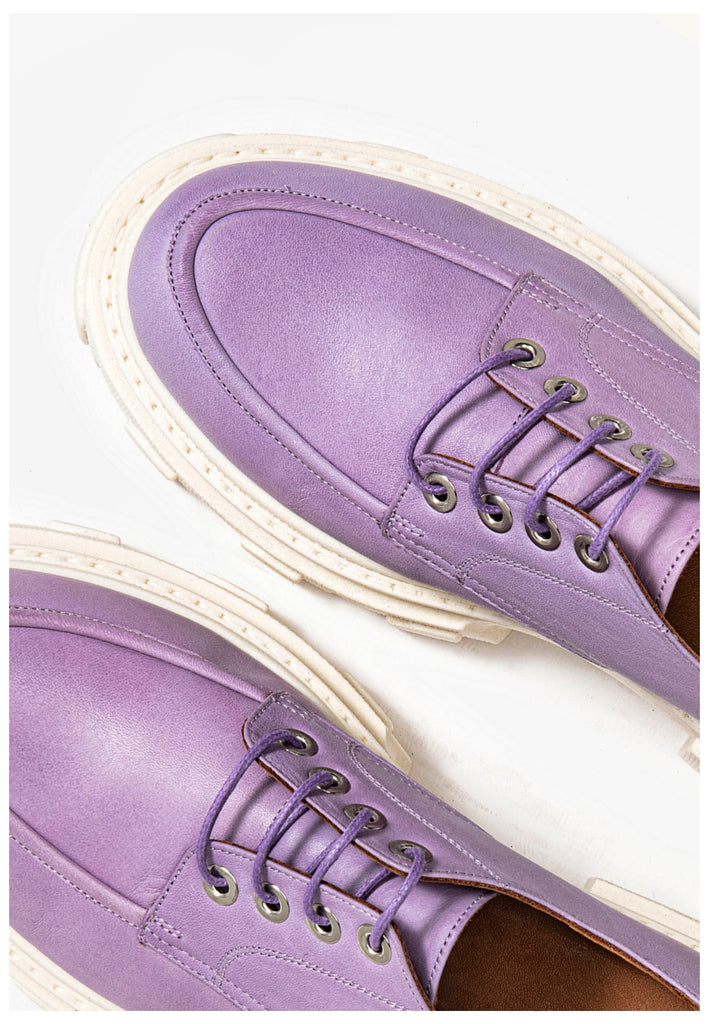 Inuovo Halbschuhe Leder Lila