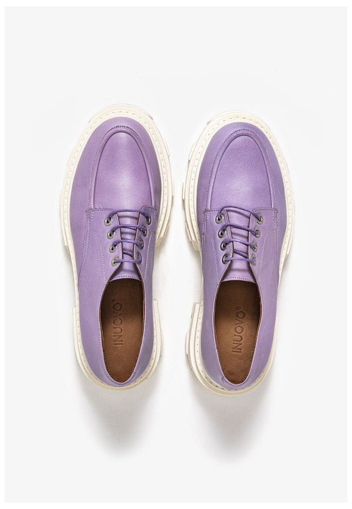 Inuovo Halbschuhe Leder Lila