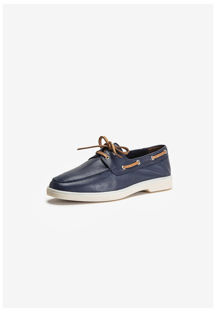 Inuovo Halbschuhe Leder Navy