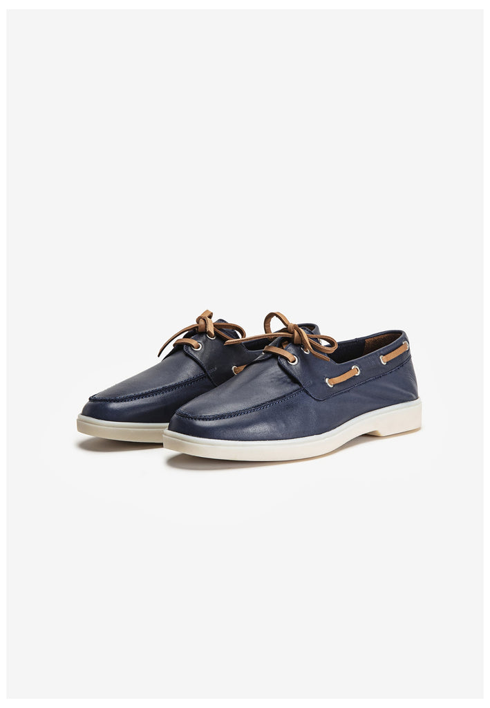 Inuovo Halbschuhe Leder Navy