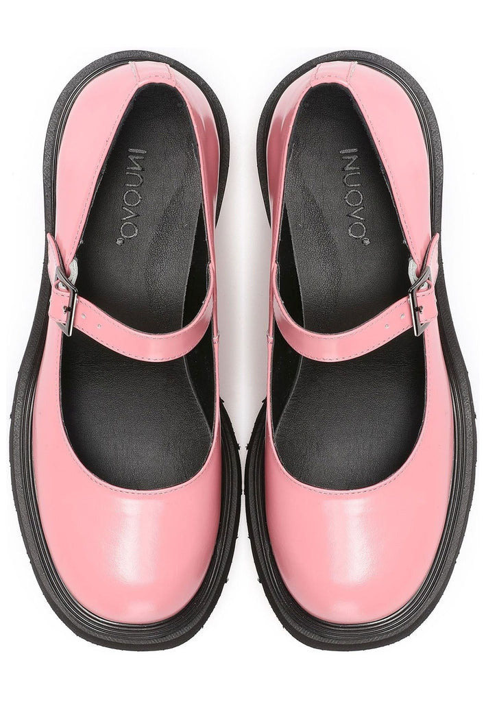 Inuovo Halbschuhe Leder Pink
