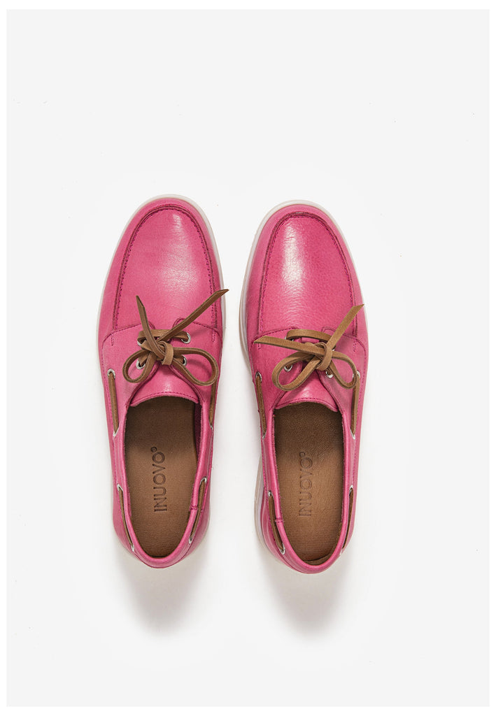 Inuovo Halbschuhe Leder Pink