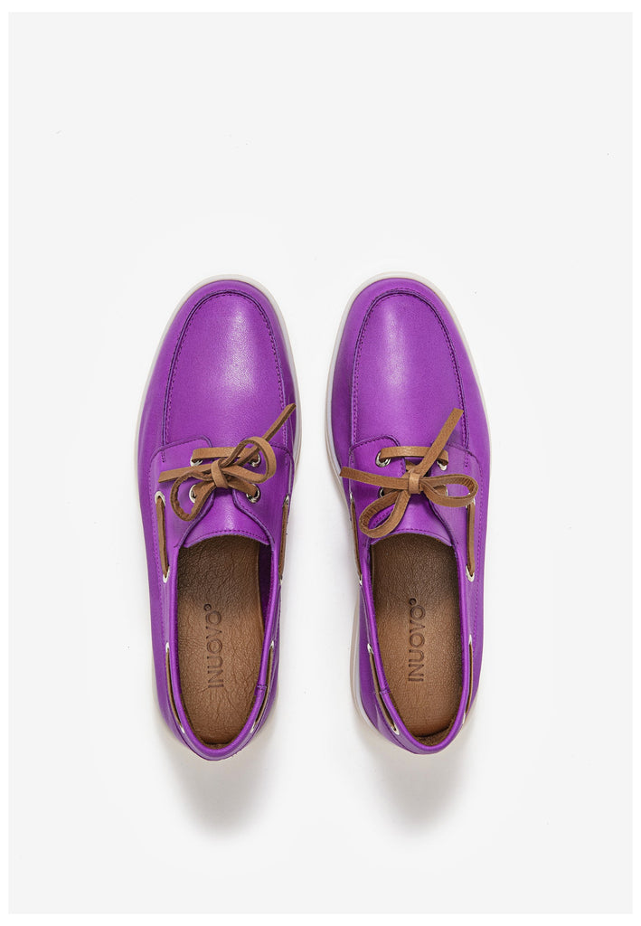 Inuovo Halbschuhe Leder Purple