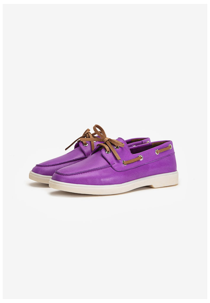 Inuovo Halbschuhe Leder Purple