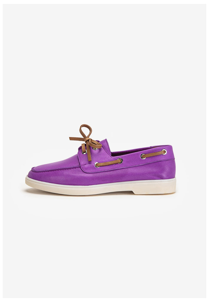Inuovo Halbschuhe Leder Purple