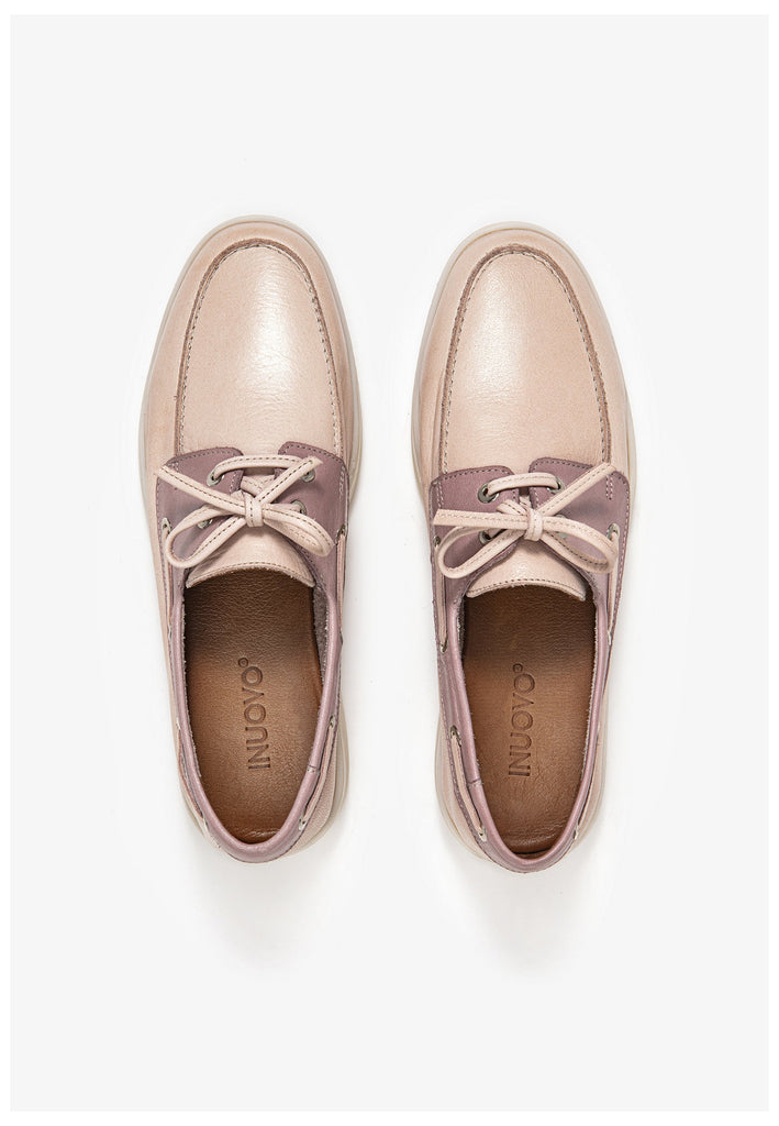 Inuovo Halbschuhe Leder Rosa