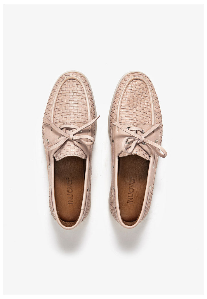 Inuovo Halbschuhe Leder Rosa