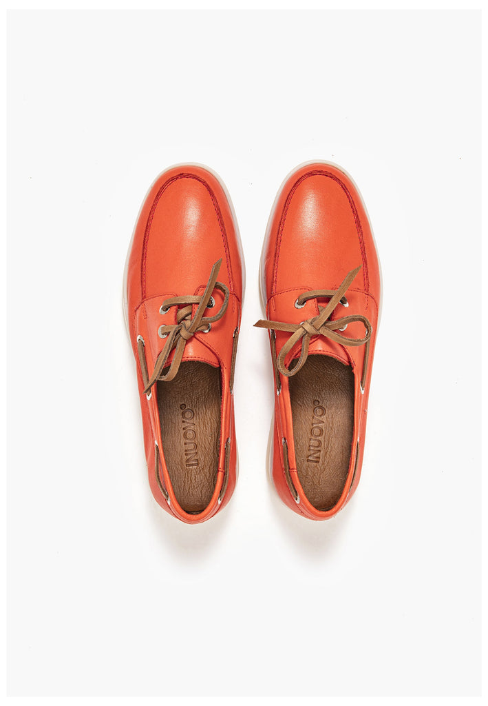 Inuovo Halbschuhe Leder Rot