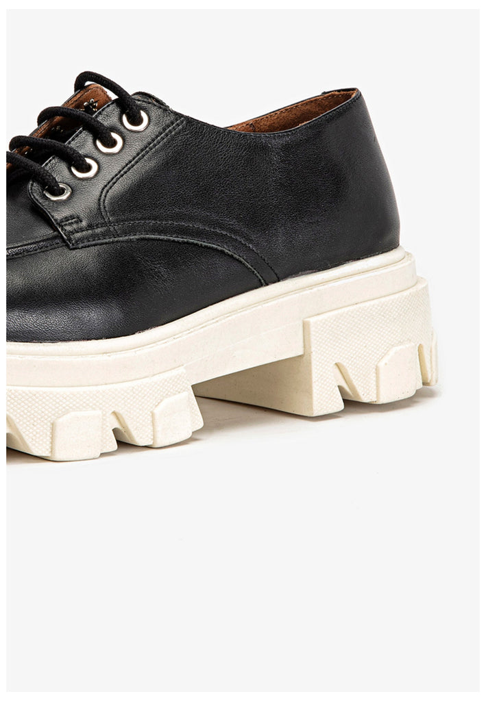 Inuovo Halbschuhe Leder Schwarz/Weiß