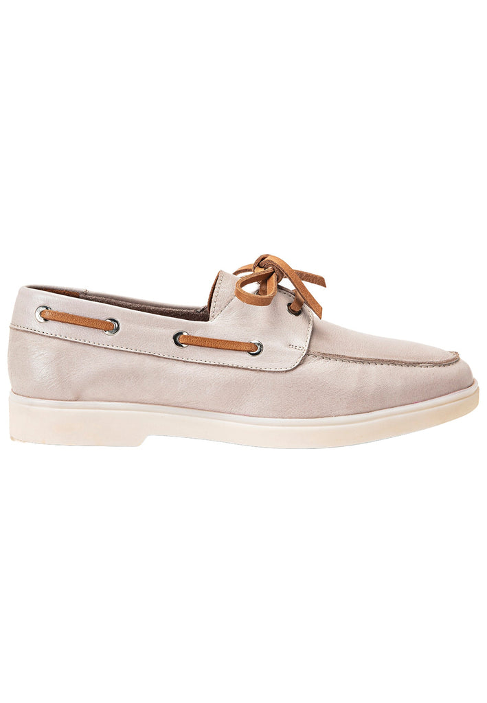 Inuovo Halbschuhe Leder Silber/Grau