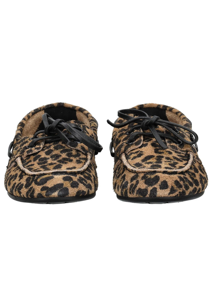 Inuovo Halbschuhe Veloursleder Leopard