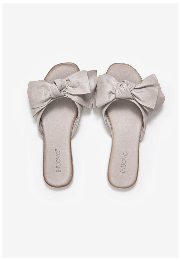 Inuovo Pantoletten Canvas Silber/Grau