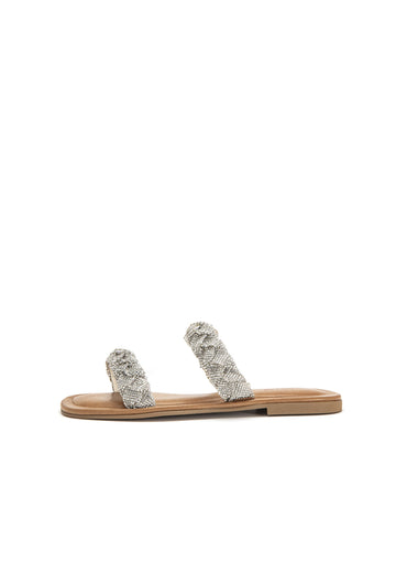 Pantoletten Inuovo Pantoletten Leder Cream