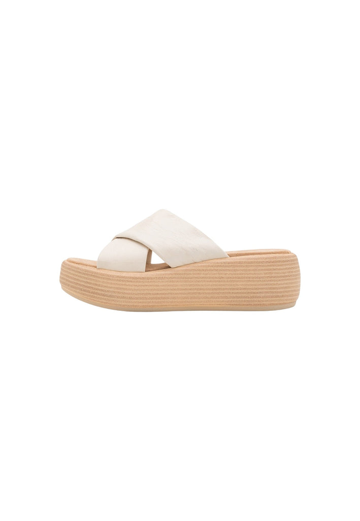 Pantoletten Inuovo Pantoletten Leder Creme