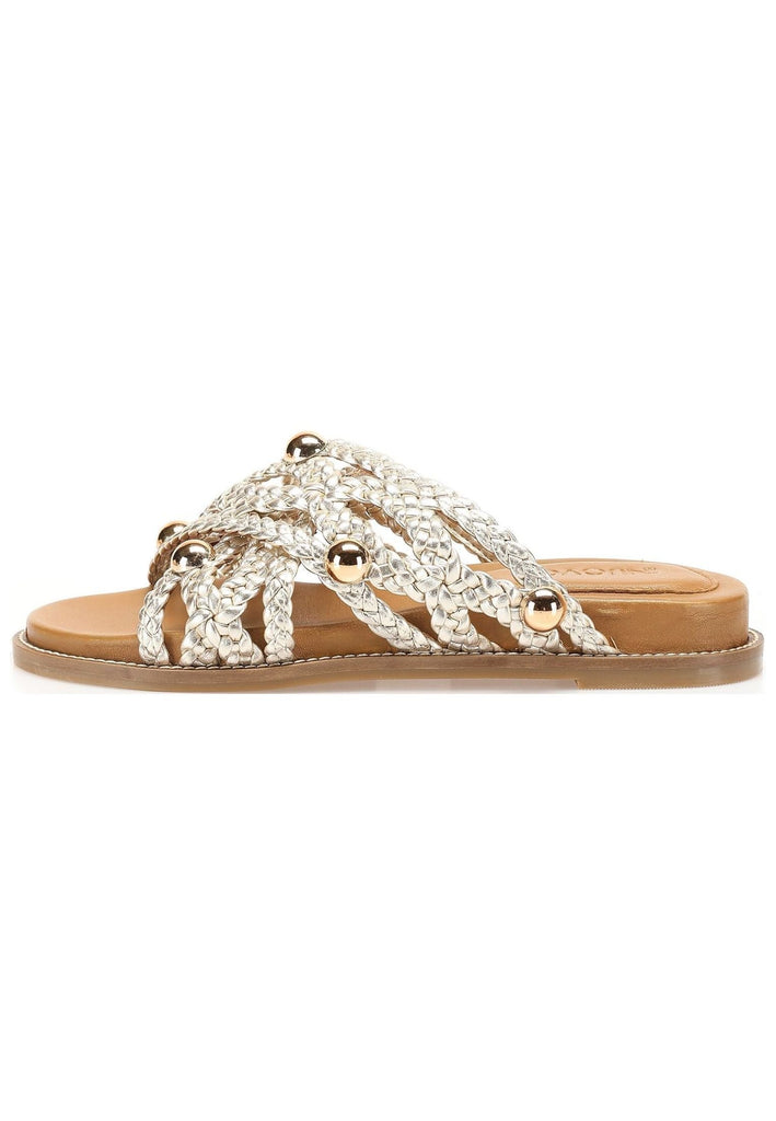 Pantoletten Inuovo Pantoletten Leder Gold