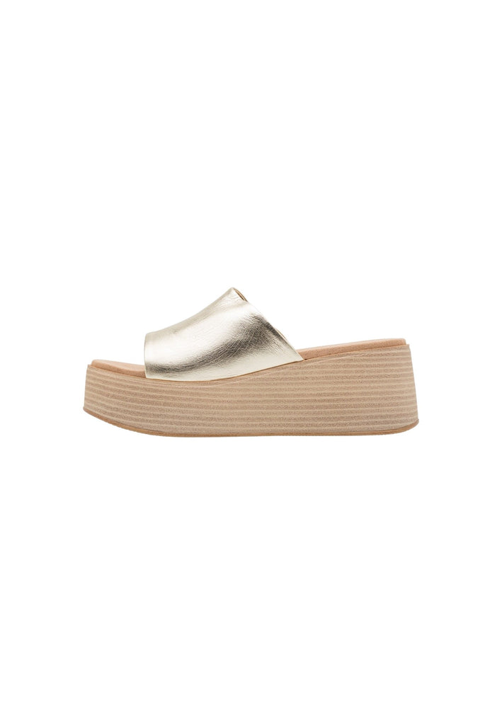 Pantoletten Inuovo Pantoletten Leder Gold