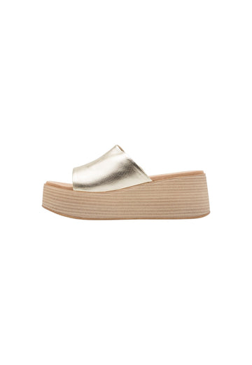 Pantoletten Inuovo Pantoletten Leder Gold