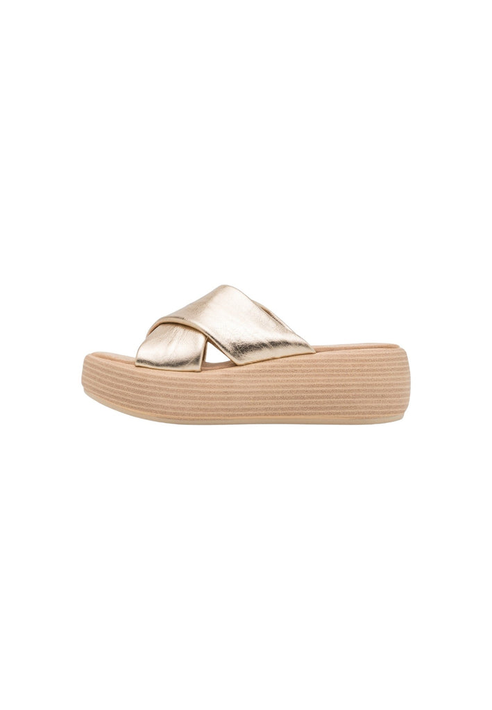 Pantoletten Inuovo Pantoletten Leder Gold