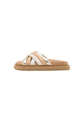 Pantoletten Inuovo Pantoletten Leder Gold