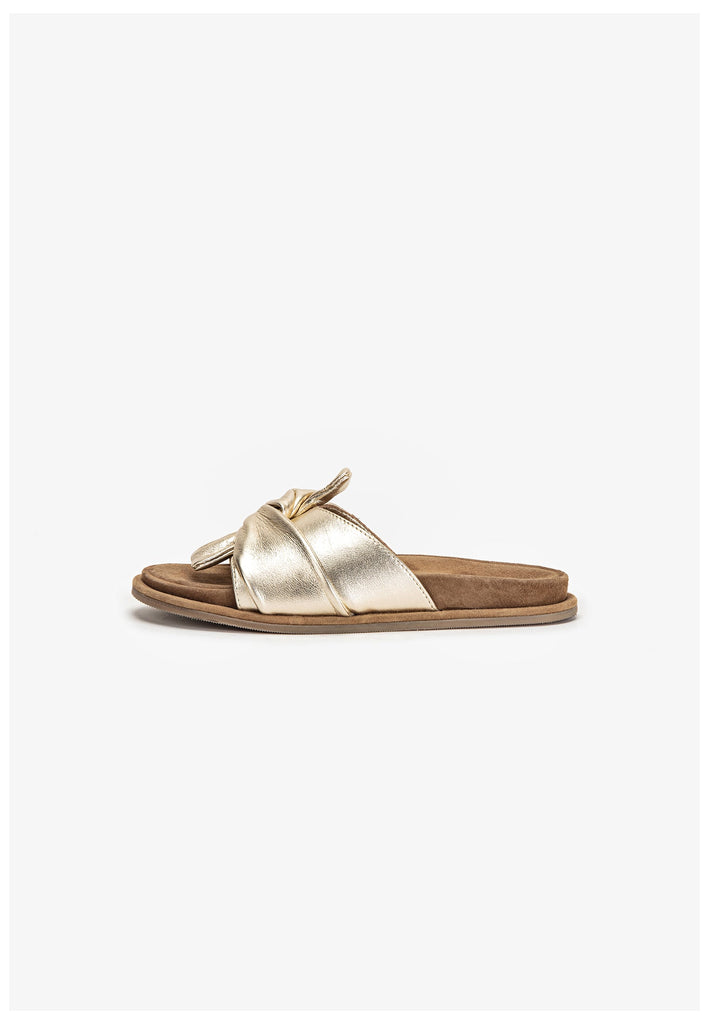 Pantoletten Inuovo Pantoletten Leder Gold