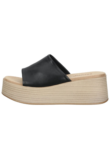 Pantoletten Inuovo Pantoletten Leder Schwarz
