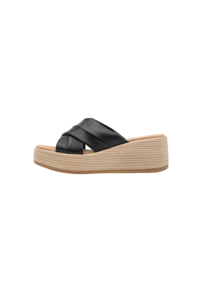 Pantoletten Inuovo Pantoletten Leder Schwarz