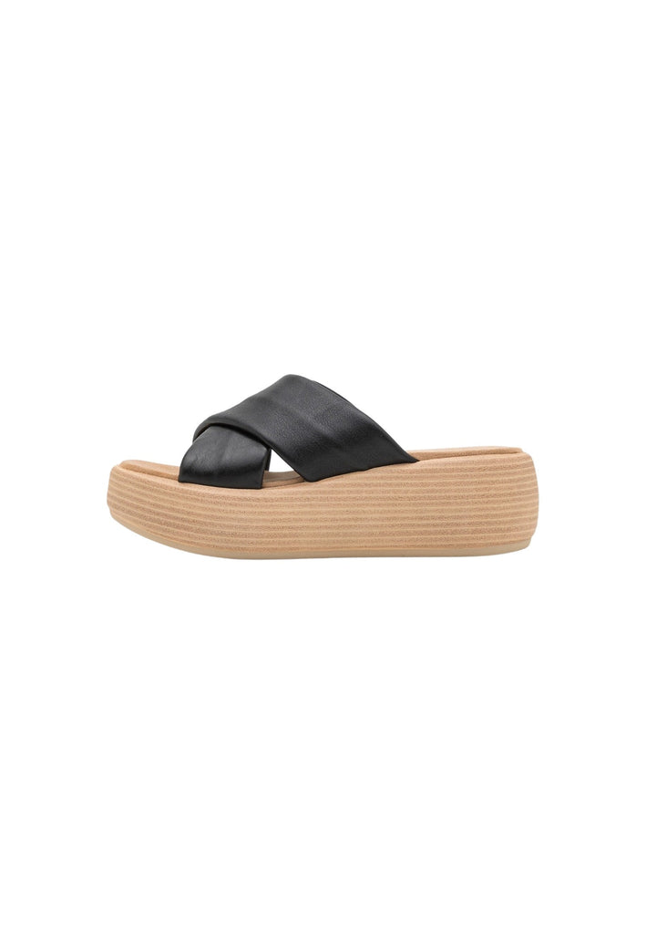 Pantoletten Inuovo Pantoletten Leder Schwarz