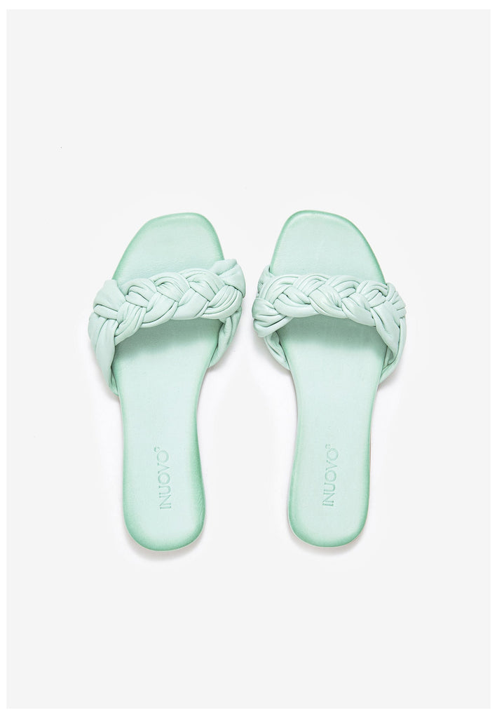 Inuovo Pantoletten Leder Aqua