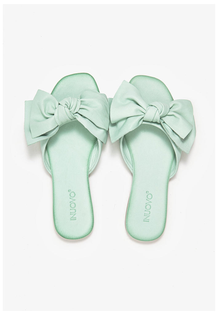 Inuovo Pantoletten Leder Aqua