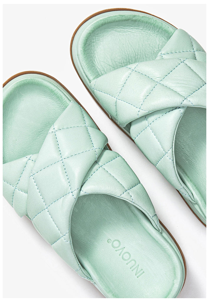 Inuovo Pantoletten Leder Aqua