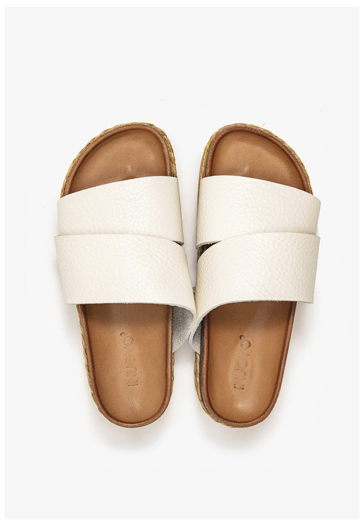 Inuovo Pantoletten Leder Beige