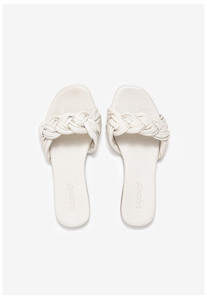 Inuovo Pantoletten Leder Beige