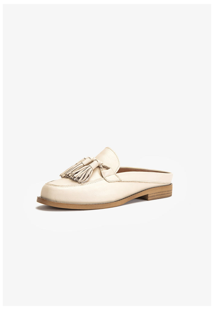 Inuovo Pantoletten Leder Beige