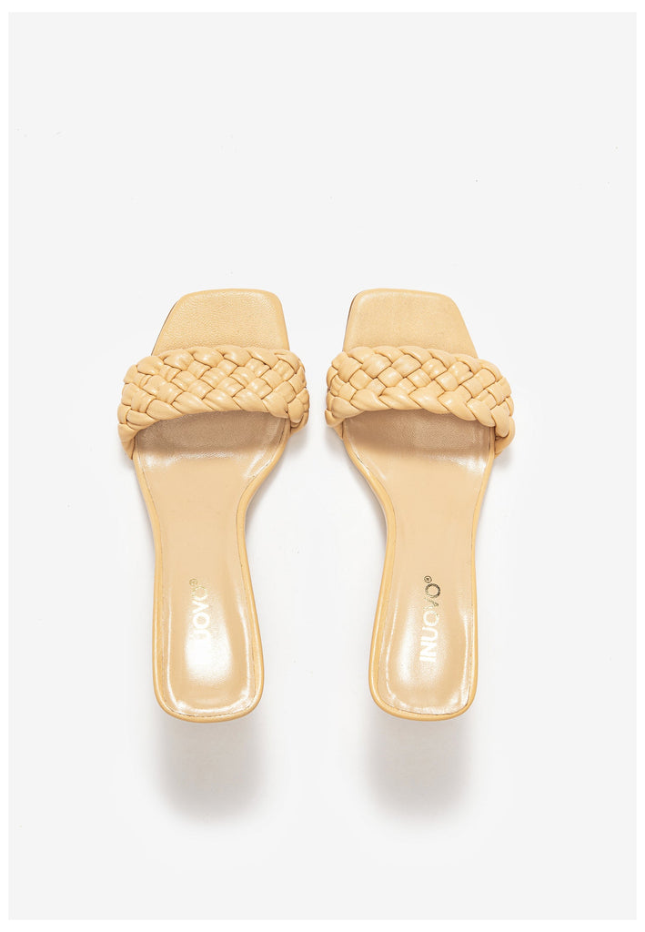 Inuovo Pantoletten Leder Beige