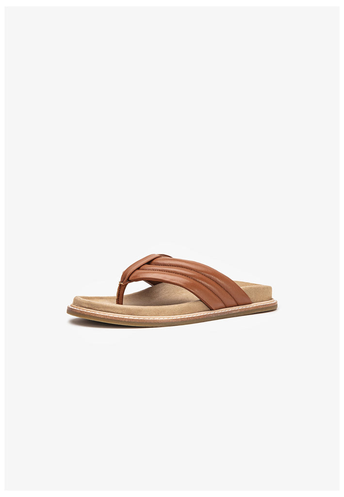 Inuovo Pantoletten Leder Braun