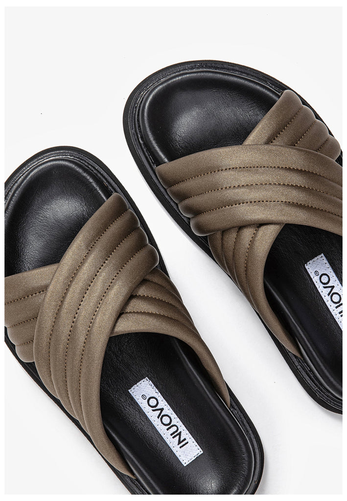 Inuovo Pantoletten Leder Bronze