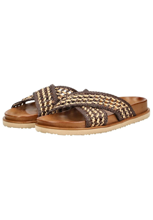 Inuovo Pantoletten Leder Chocolate