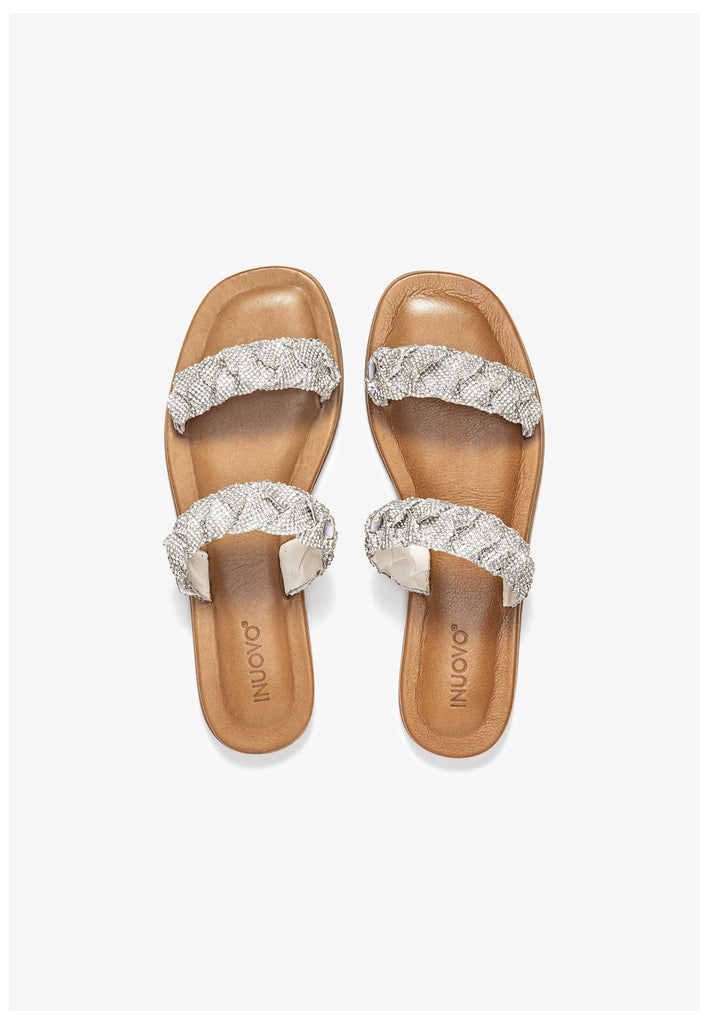 Inuovo Pantoletten Leder Cream