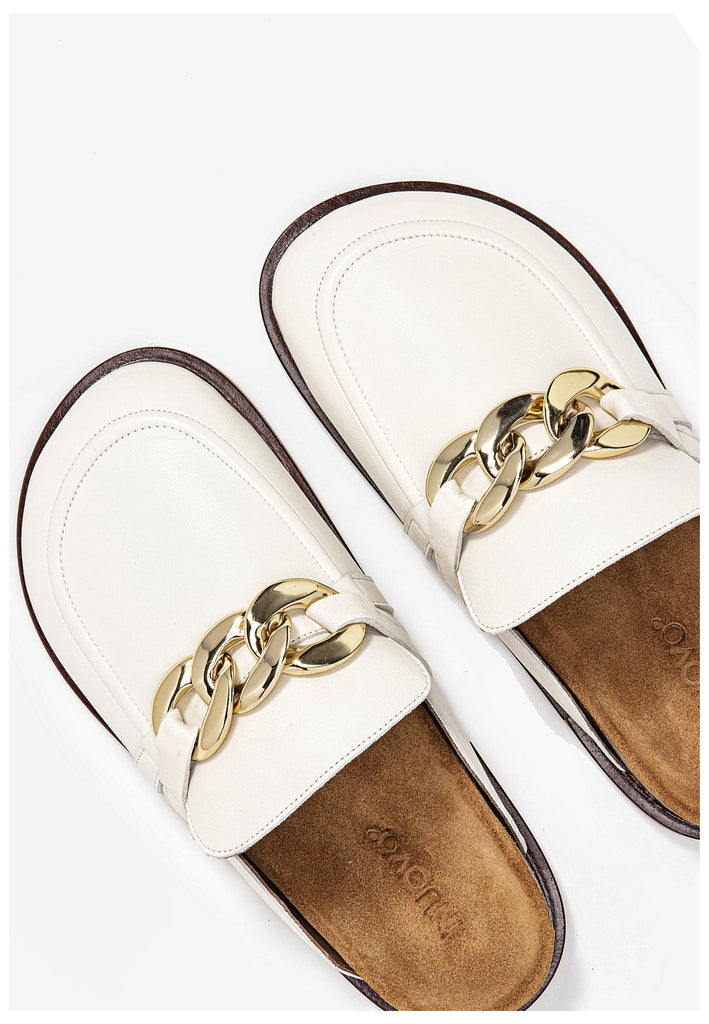 Inuovo Pantoletten Leder Cream